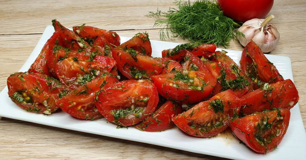 Простые закуски из помидор — подборка вкусных рецептов