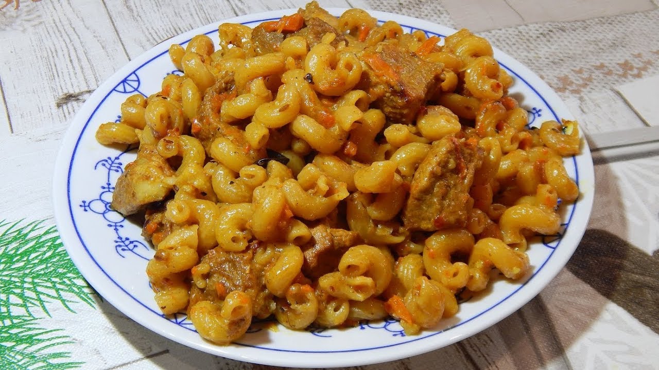 Макароны по-татарски в казане или как приготовить татарские макароны с мясом