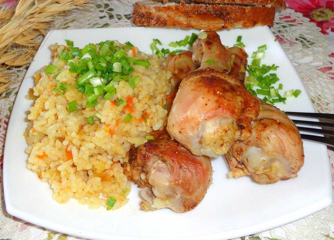 Рис с курицей и овощами