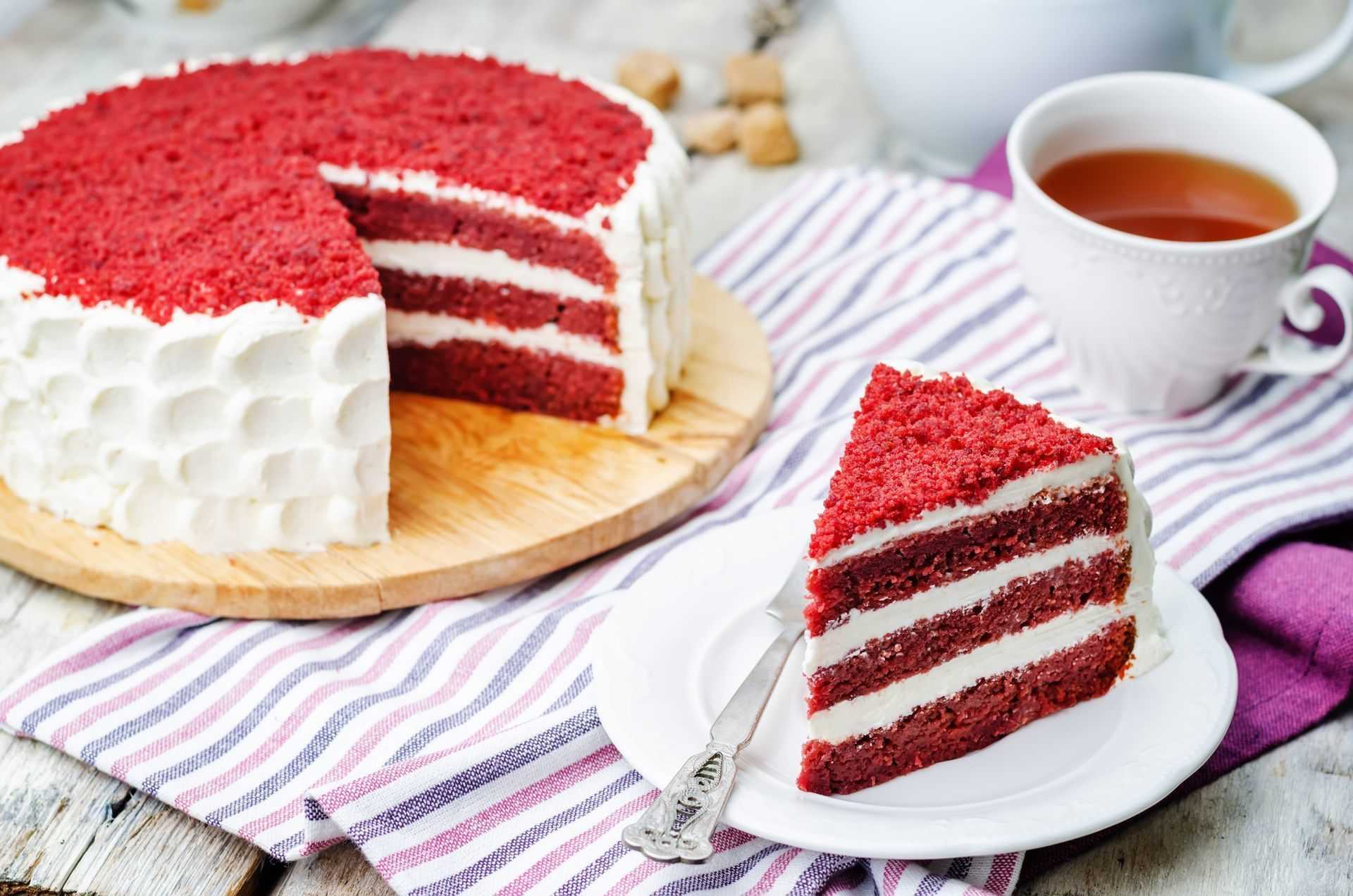 Торт красный бархат - 9 домашних вкусных рецептов приготовления