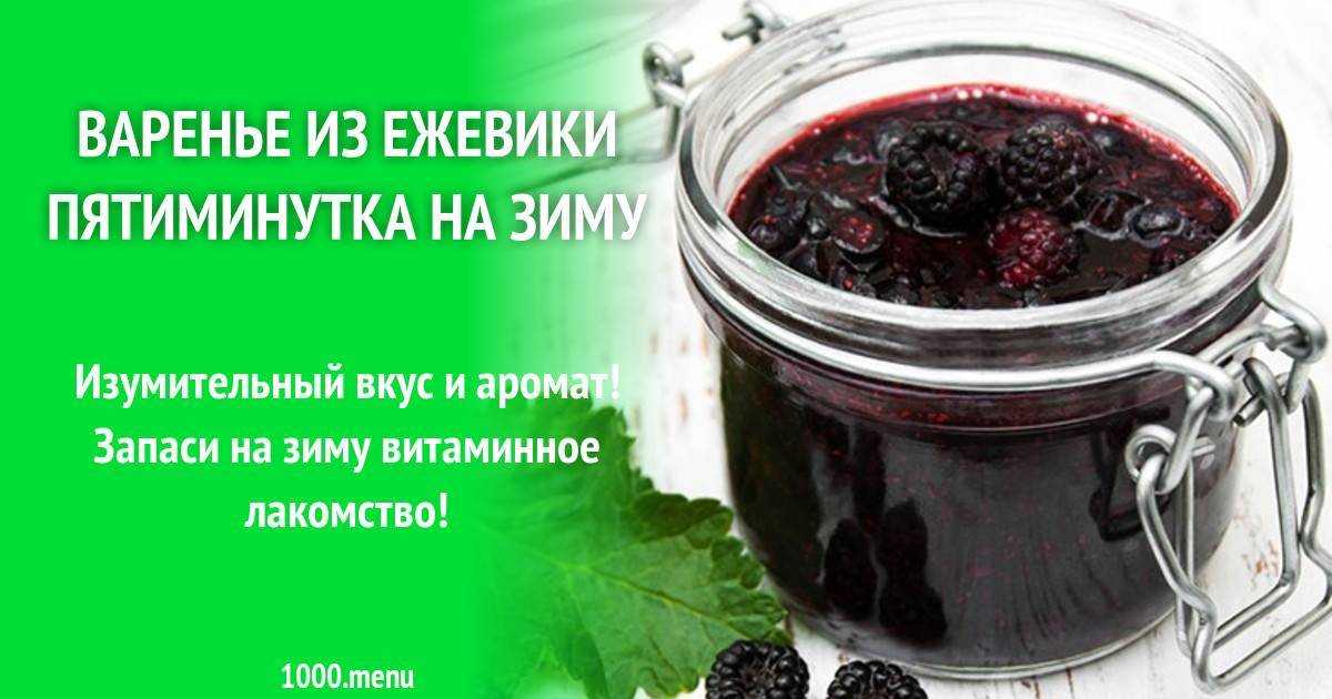 Рецепты ежевики с сахаром на зиму: протертой, замороженной
