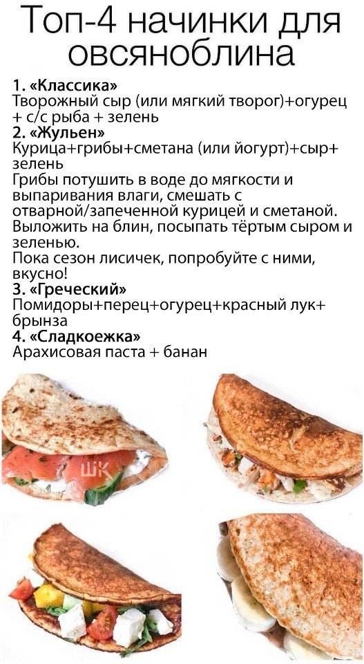 Овсяноблин пп рецепт - пп просто