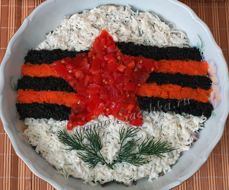 Новые салаты на 23 февраля.