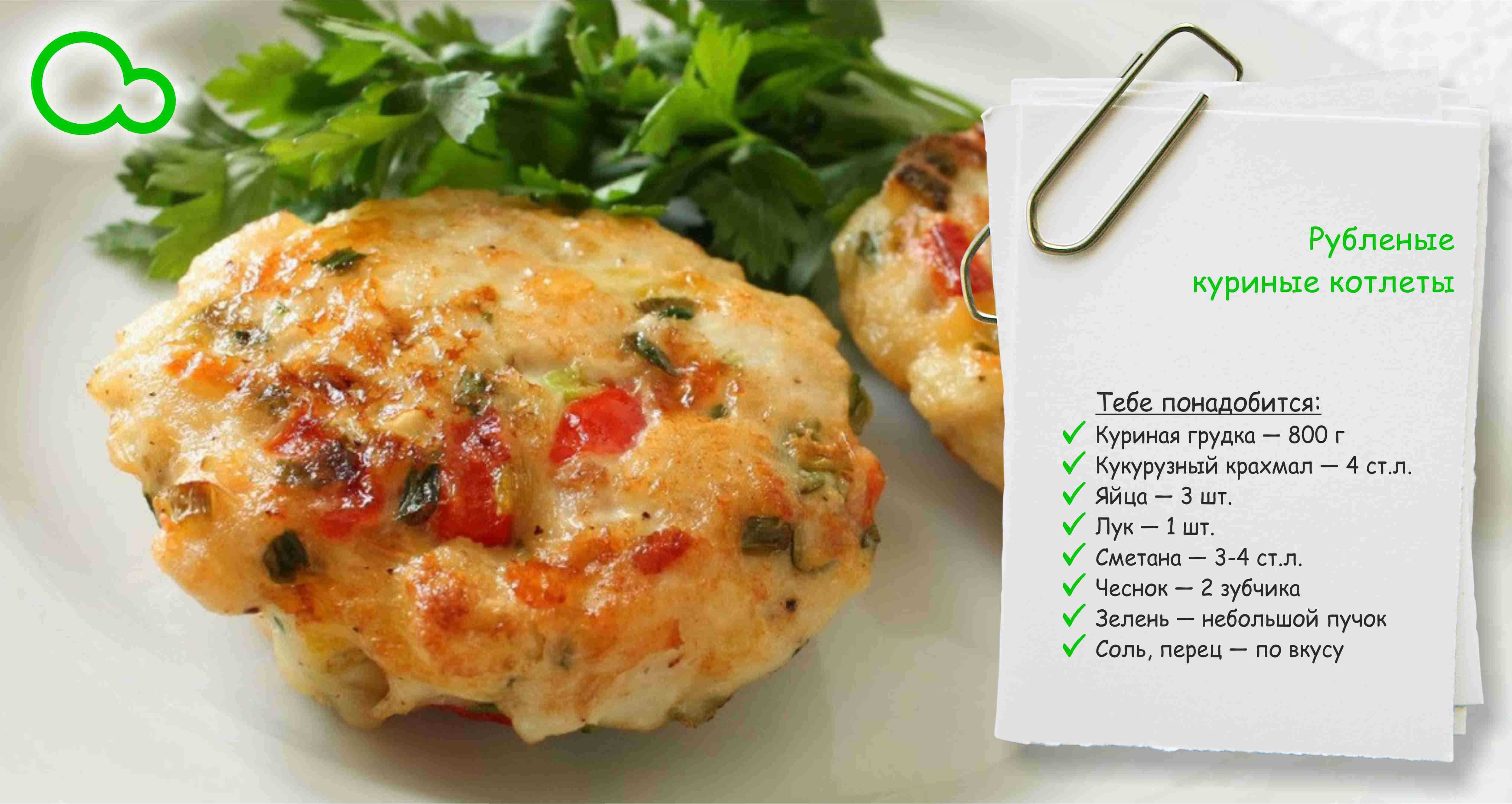 Рубленные котлеты из куриной грудки - 16 рецептов - 1000.menu