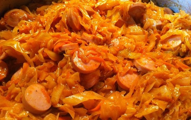 Рецепт сосиски капуста картофель