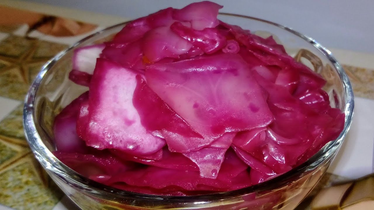 Острая капуста быстрого приготовления крупными кусками