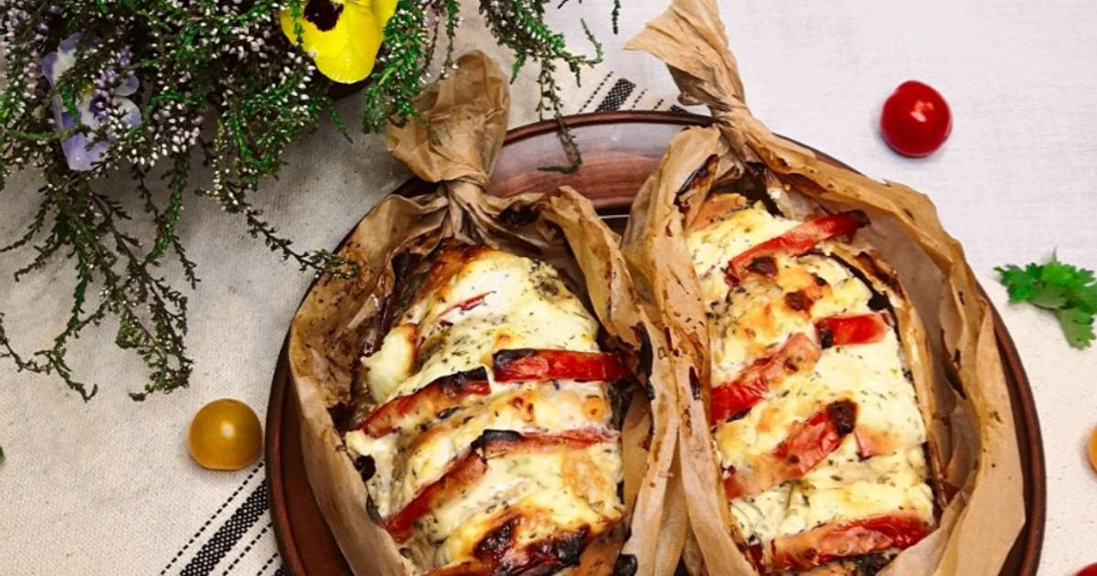 Лодочки из лаваша с курицей, овощами и сыром в духовке (рецепт пошагово)