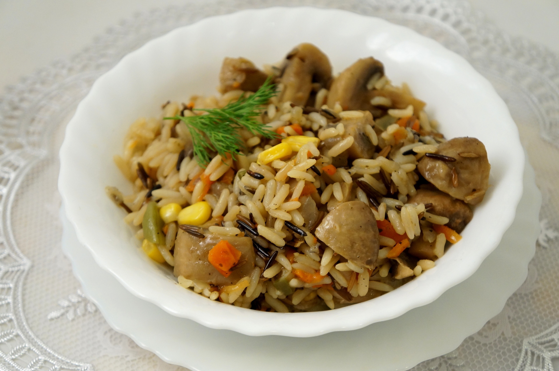Как приготовить вкусный и ароматный плов с грибами