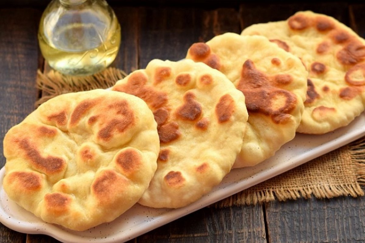 Лепешки с зеленью - женгялов хац