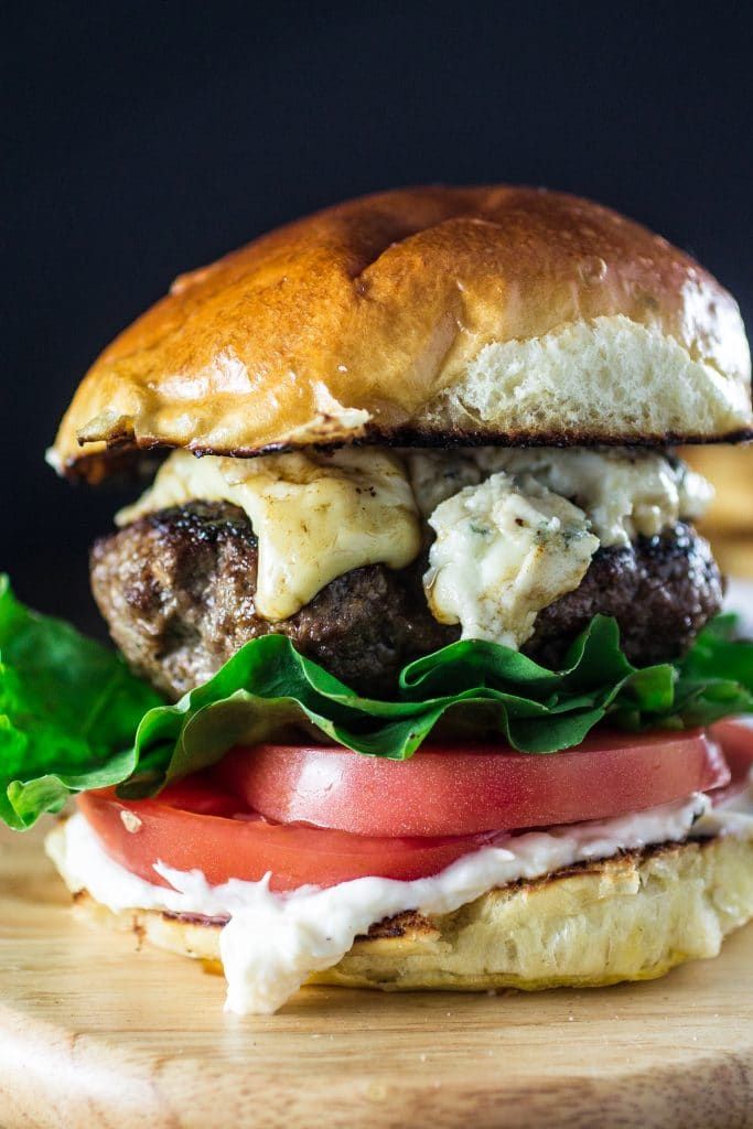 Blue cheese burger recipe