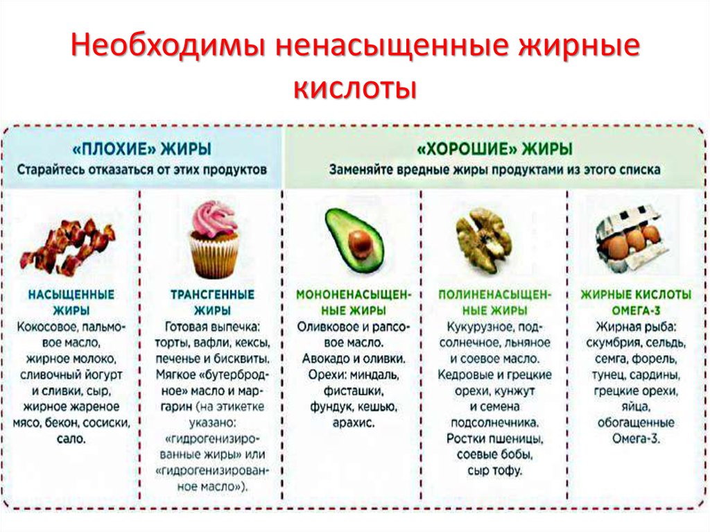 Насыщенные жиры — почему содержащие их продукты питания лучше ограничить?