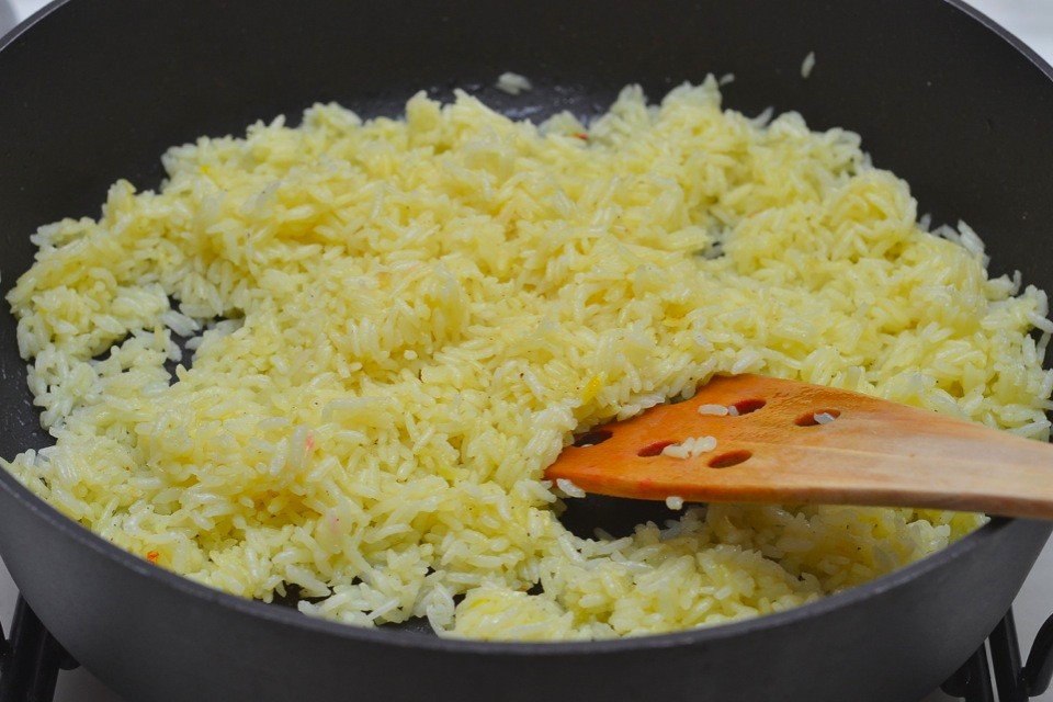Рис с овощами и шафраном - рецепт приготовления в домашних условиях