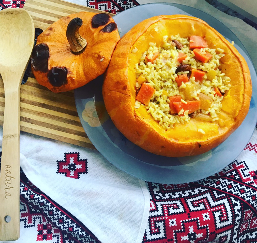 Тыква, запеченная с сыром