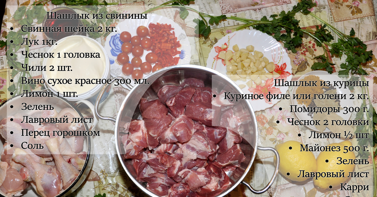 Как быстро замариновать шашлык. топ — 5 вкусных маринадов для свинины