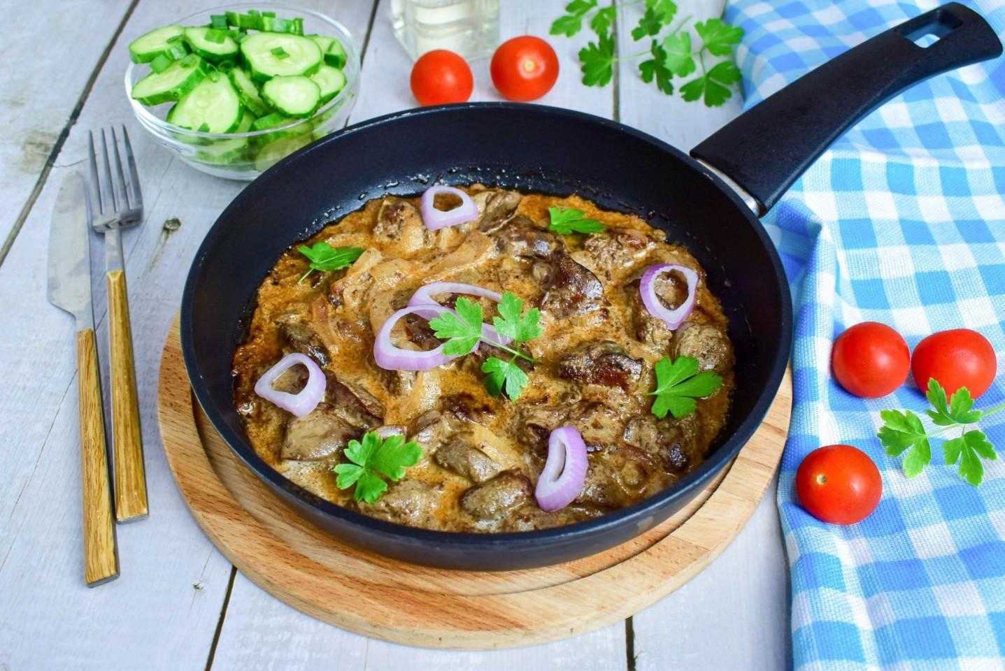 Как приготовить куриную печень на сковороде
