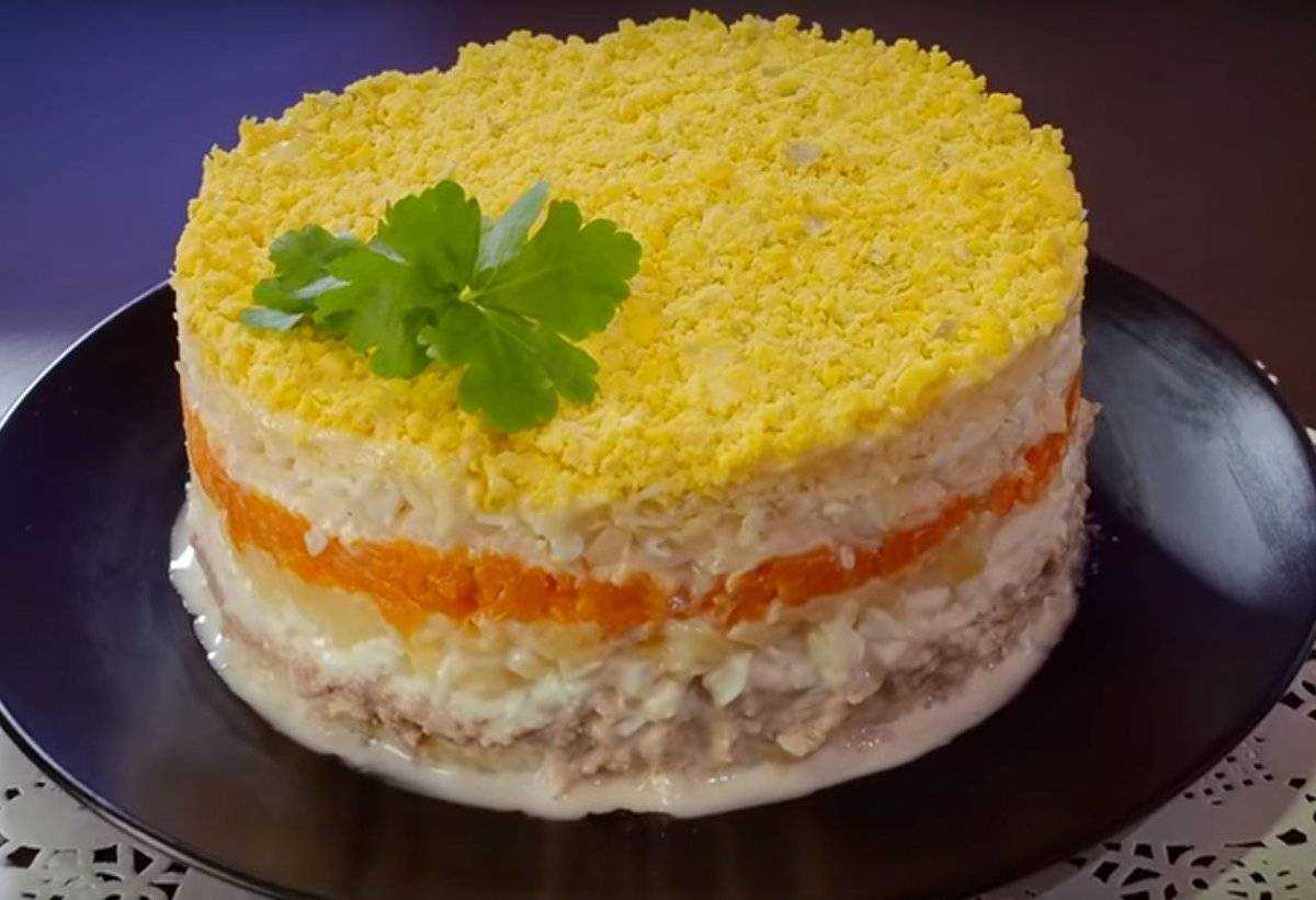 Салат "мимоза" с рыбными консервами - классические рецепты