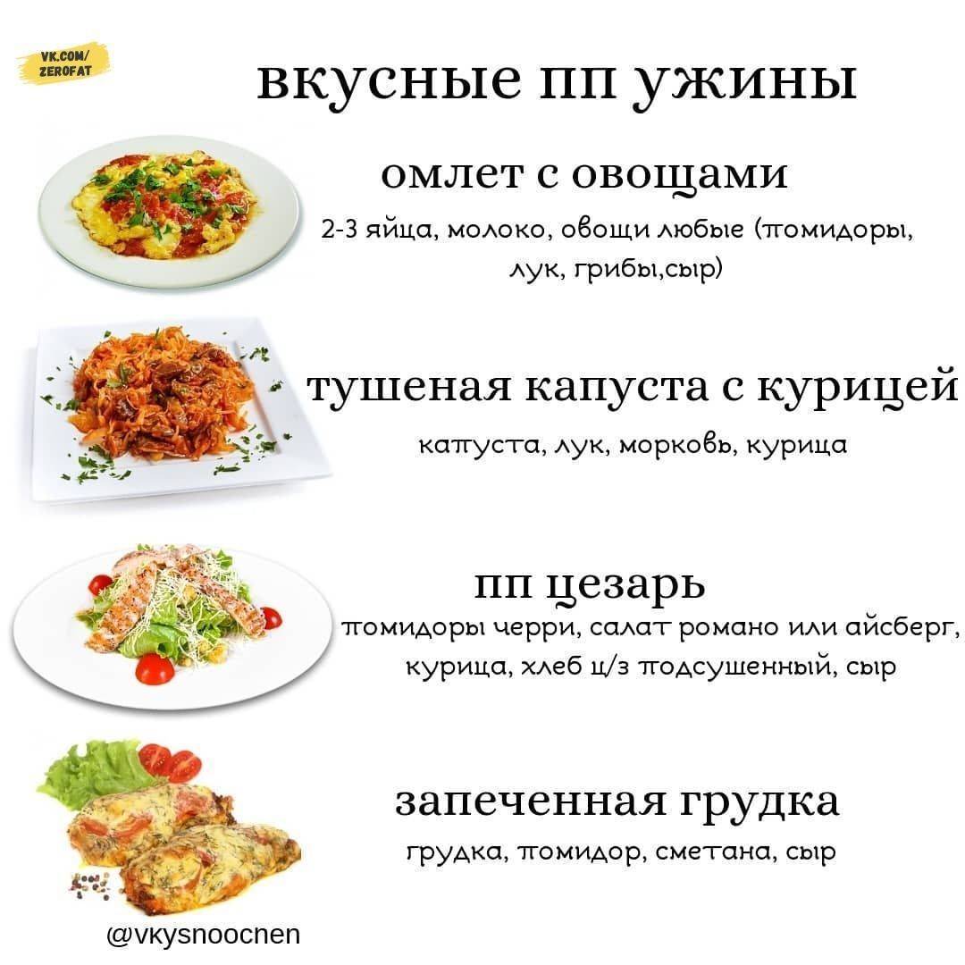 Пп меню для похудения. меню на неделю и на каждый день