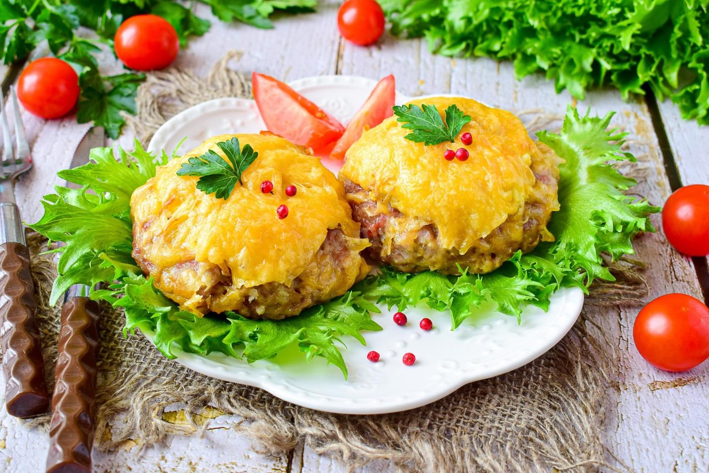 Стожки из фарша под шубой в духовке, пошаговый рецепт с фото