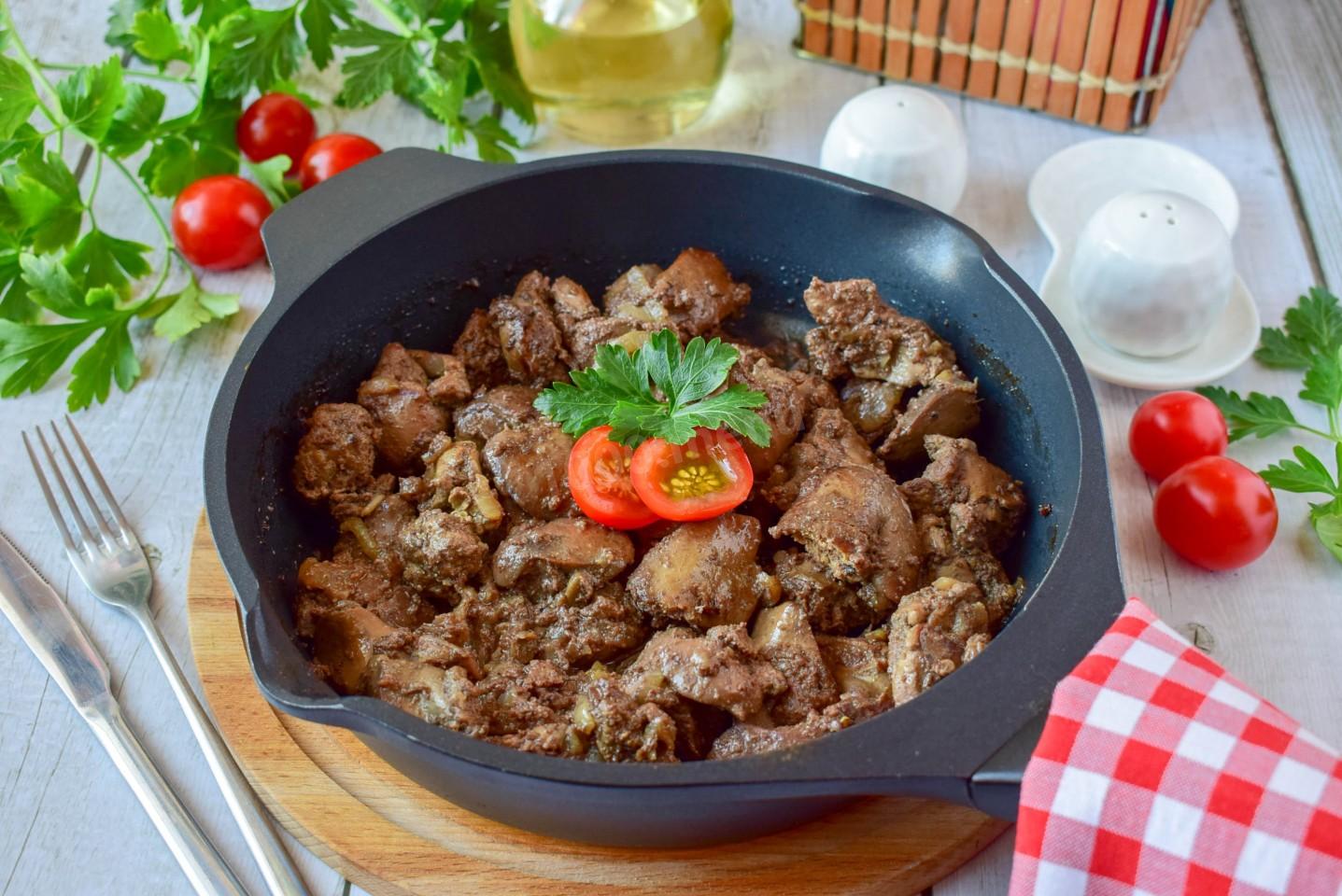 Печень с луком и морковью  - как приготовить куриную, говяжью или свиную на сковороде или в мультиварке