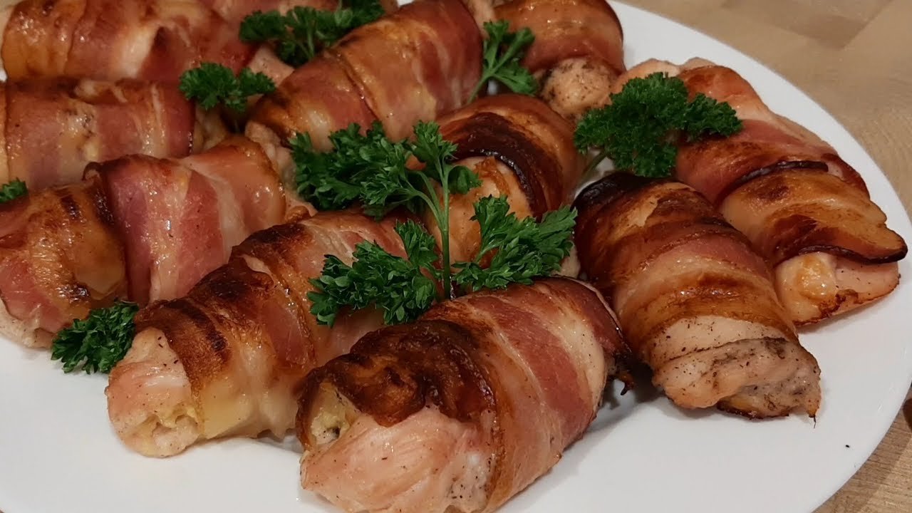 Рулетики из мяса с грибами в духовке - bookcooks.ru
