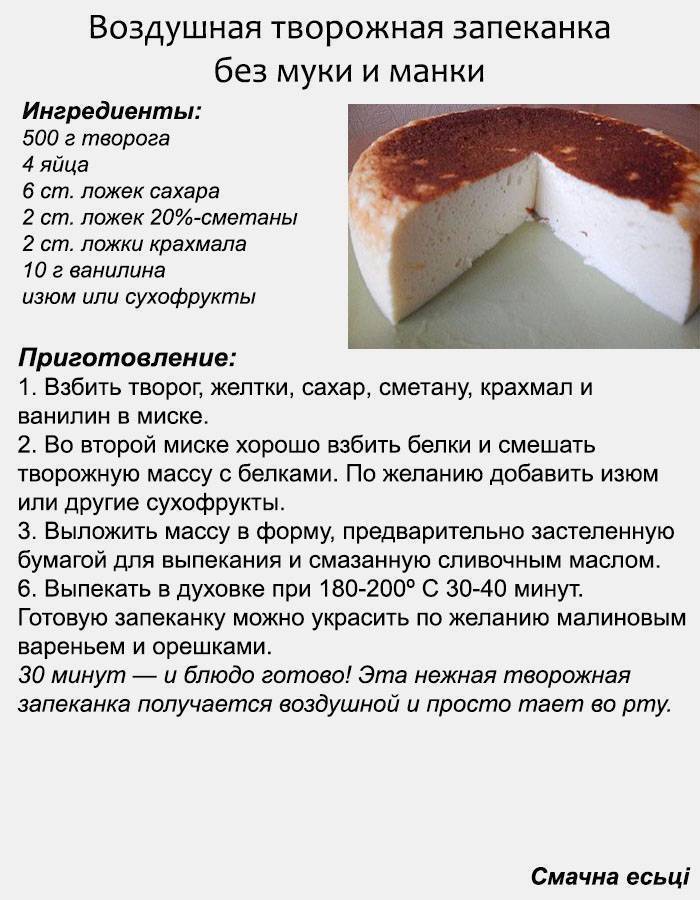 Запеканка из творога- вкусные рецепты творожной запеканки