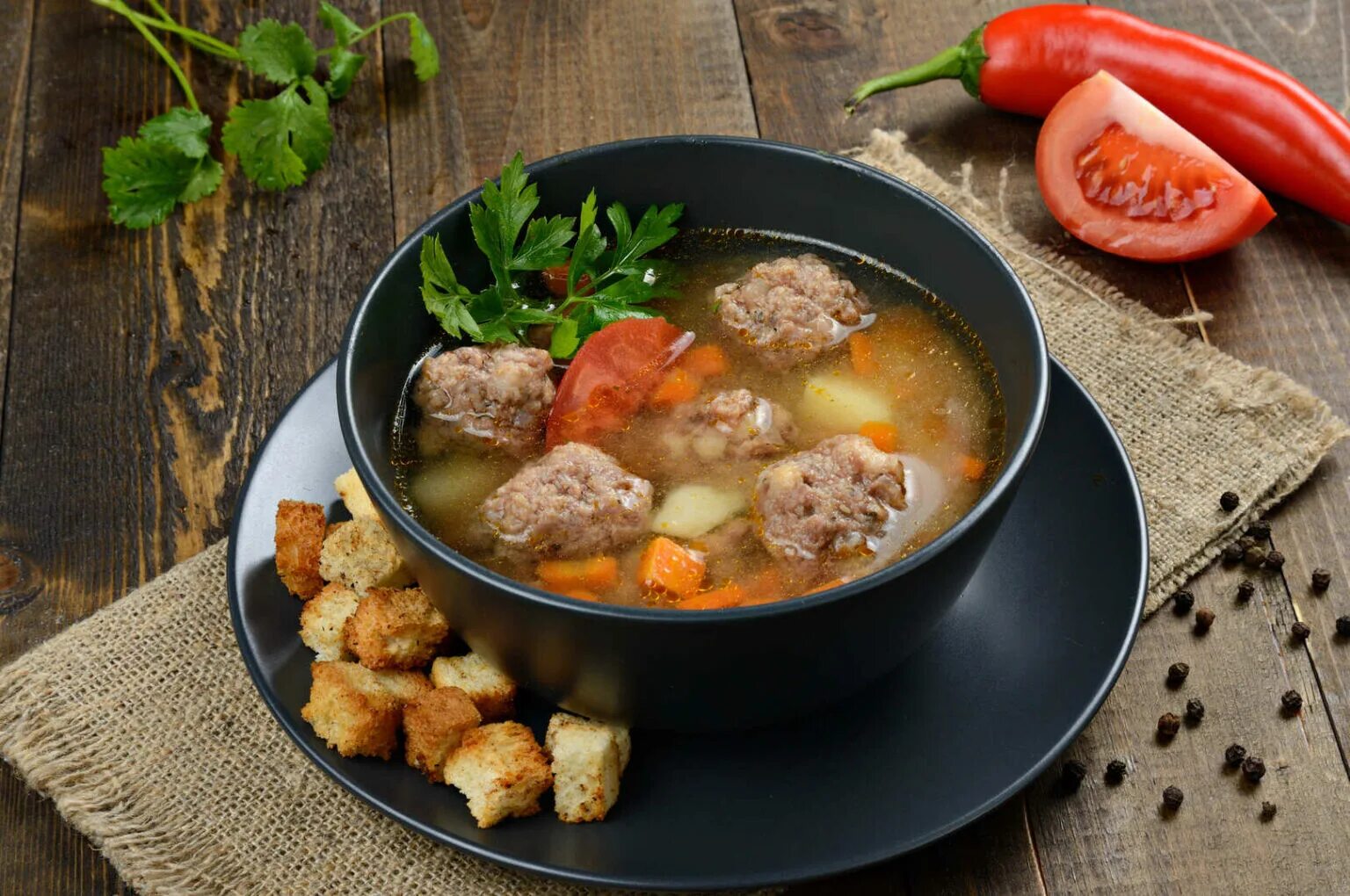 Суп с тефтелями - быстро и вкусно: пошаговый рецепт с фото