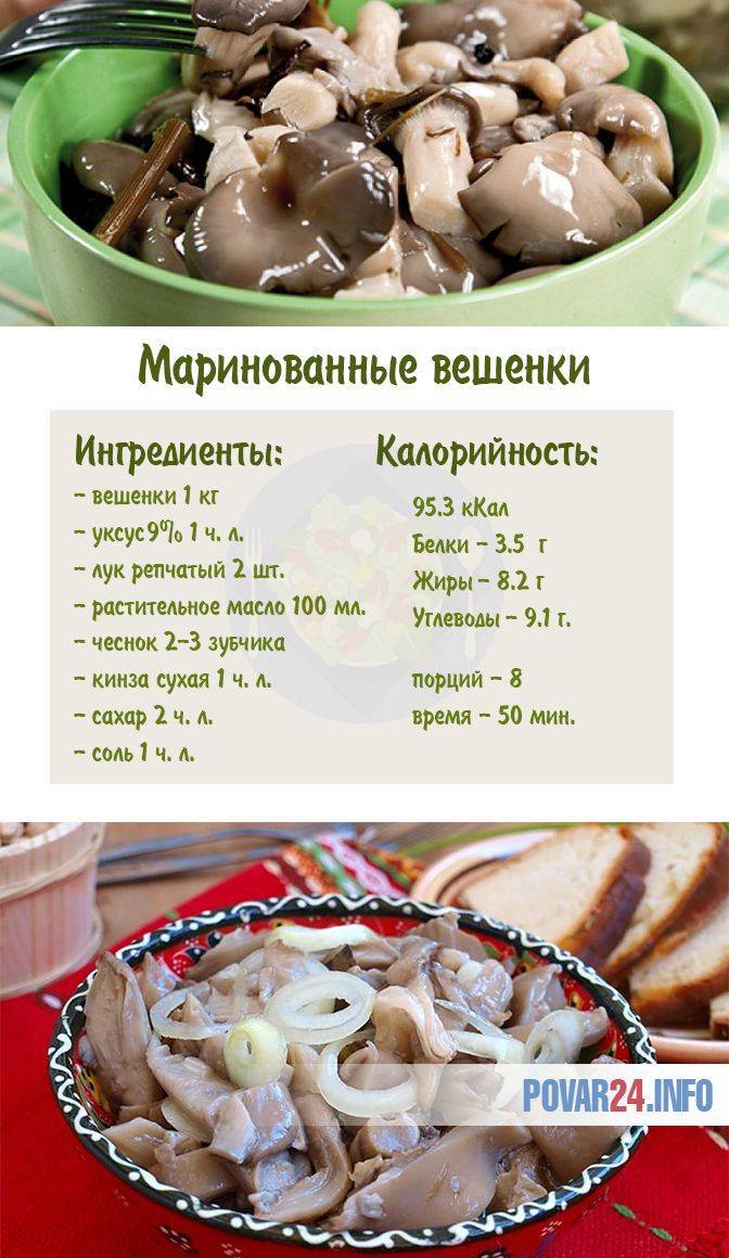 Рецепт маринованных вешенок в домашних условиях