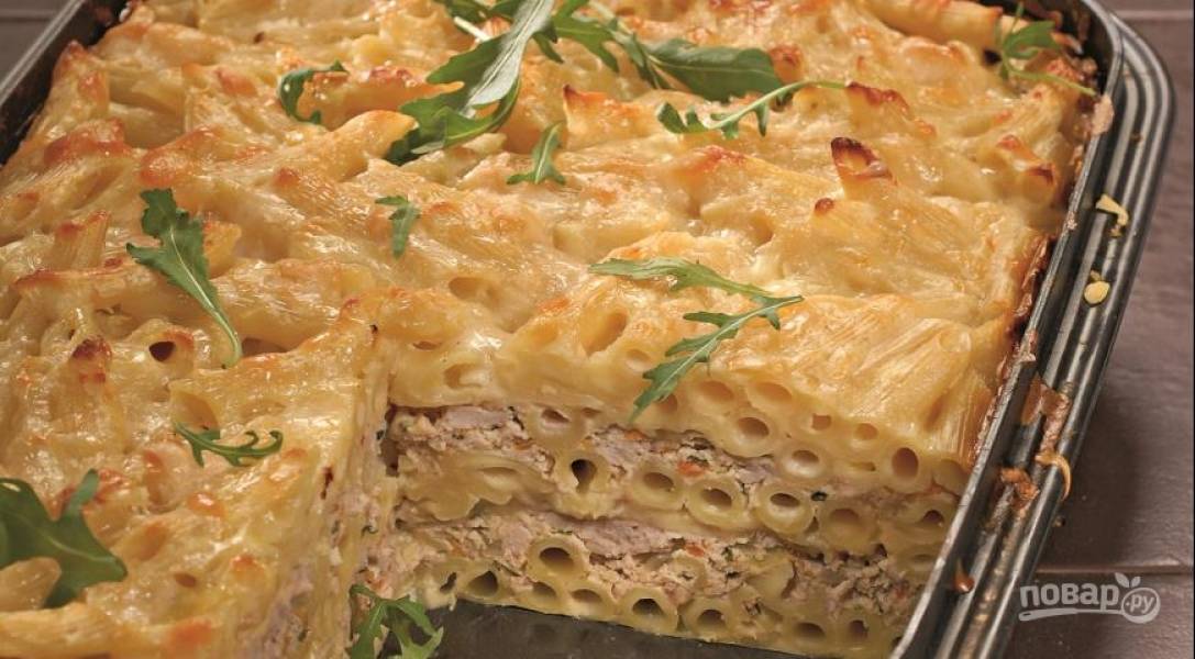 Три рецепта запеканок из макарон с фаршем