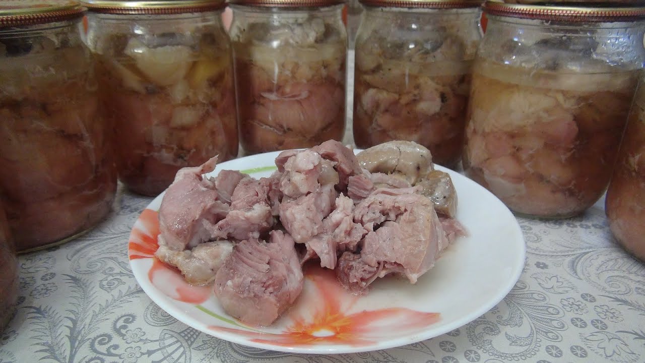 Тушенка в духовке домашняя в стеклянной банке: рецепт из свинины, курицы и говядины