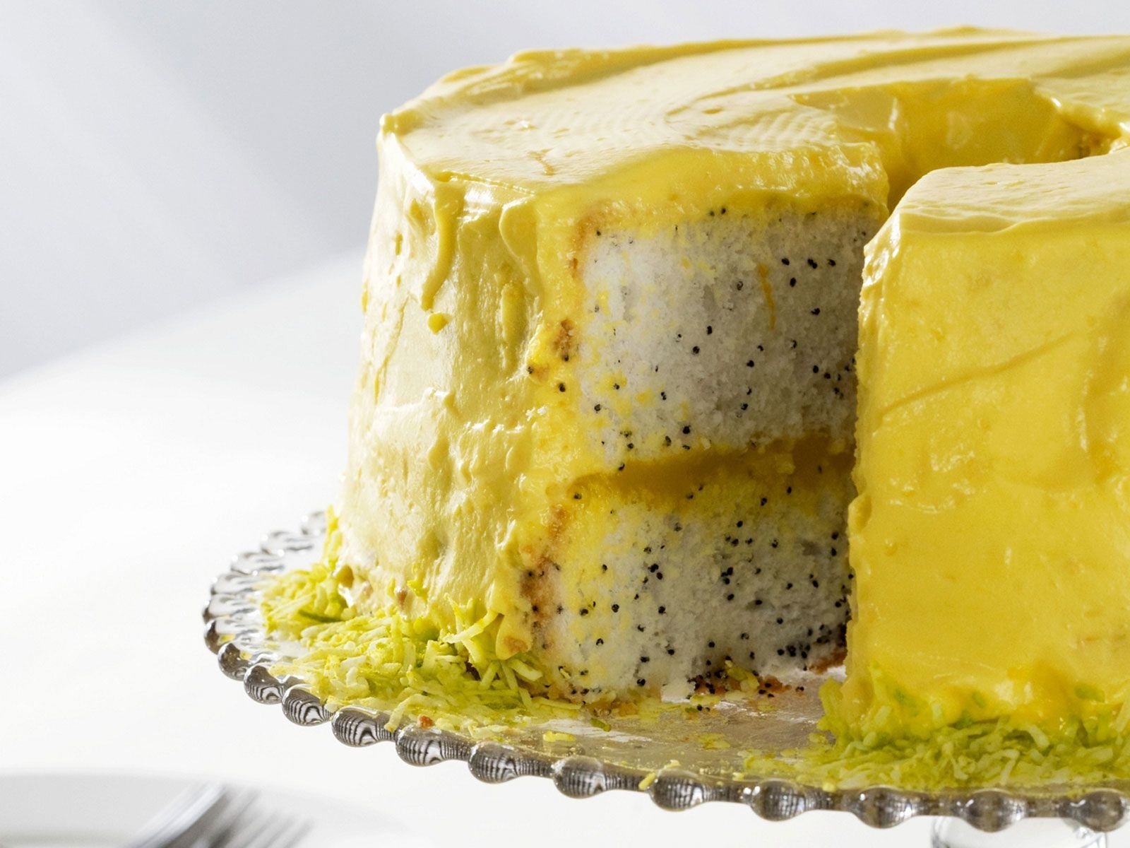 Рецепт макового торта с лимонным курдом