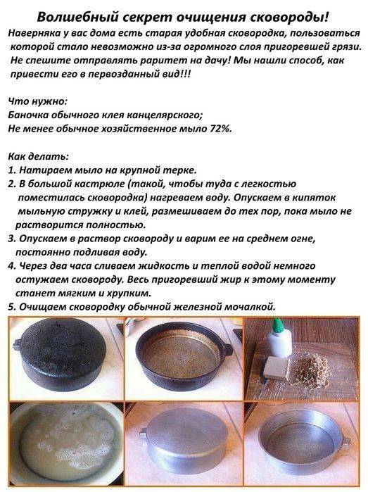 Как почистить сковороду от застарелого нагара и жира в домашних условиях?
