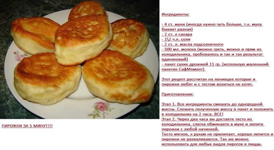 Приготовление удачного постного теста для пирожков и других вкусных блюд