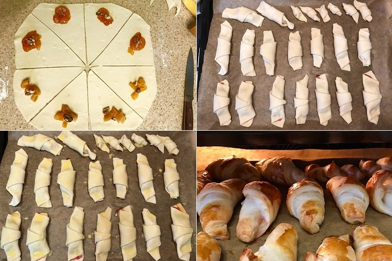 При какой температуре выпекать круассаны, время выпечки, как печь замороженные круассаны