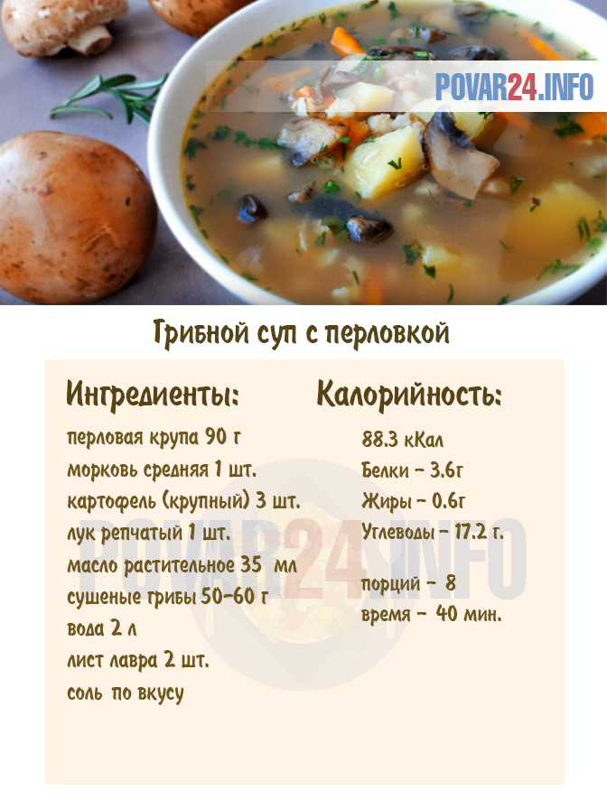 Грибной суп из белых грибов - 15 самых вкусных рецептов