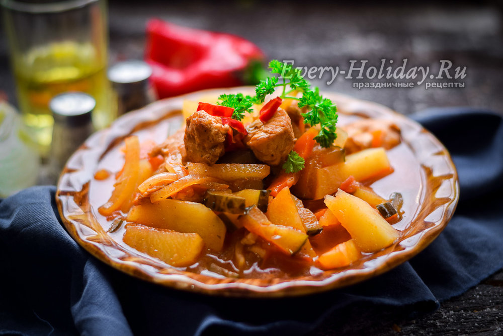 Индейка с овощами - 189 домашних вкусных рецептов приготовления