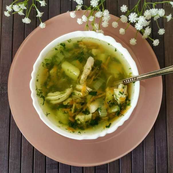 Венгерский суп со шпинатом на курином бульоне - кушаем вкусно