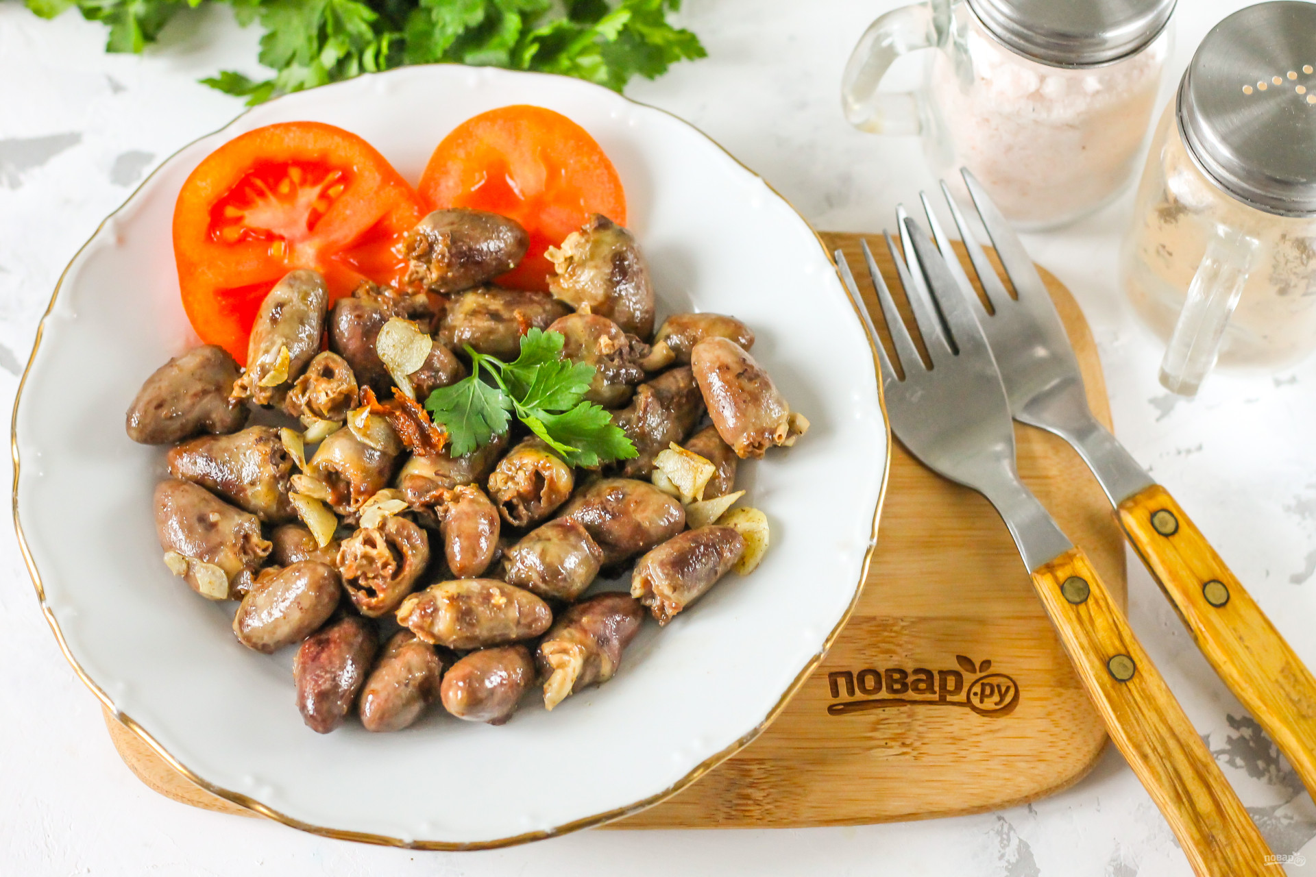 Блюда из куриных сердечек с картошкой - bookcooks.ru