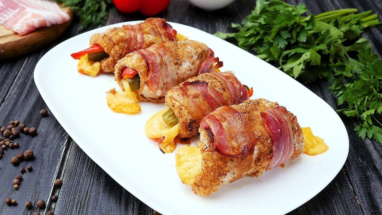 Куриное филе в беконе – 9 рецептов