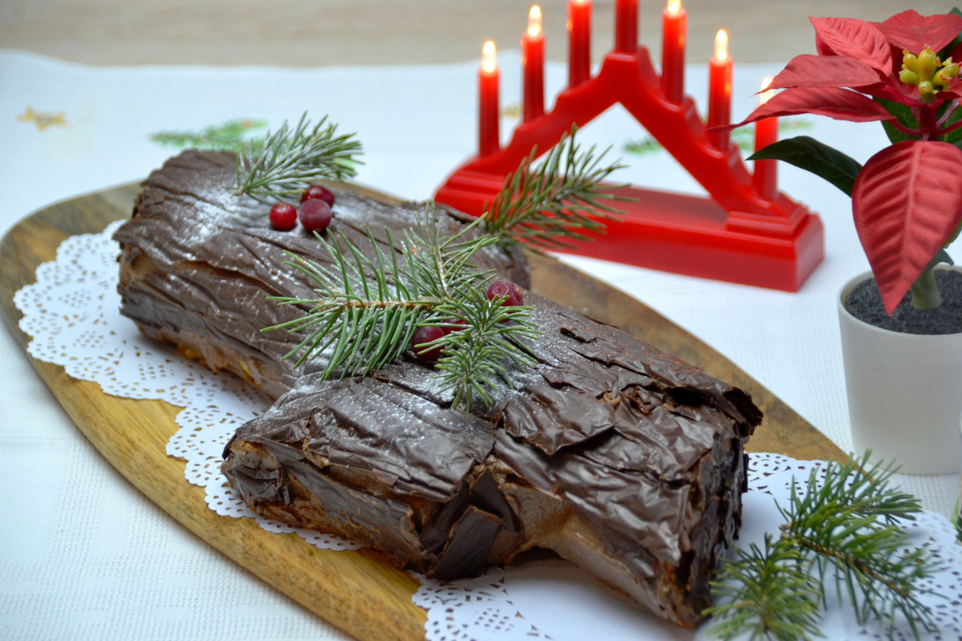 Торт полено шоколадно-карамельный с апельсином – mary bakery