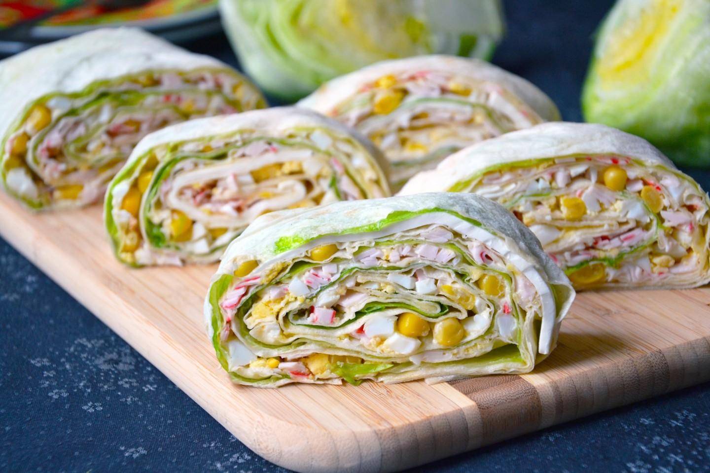 Закуска из лаваша на новый год «новогодняя мишура» - вкусные рецепты