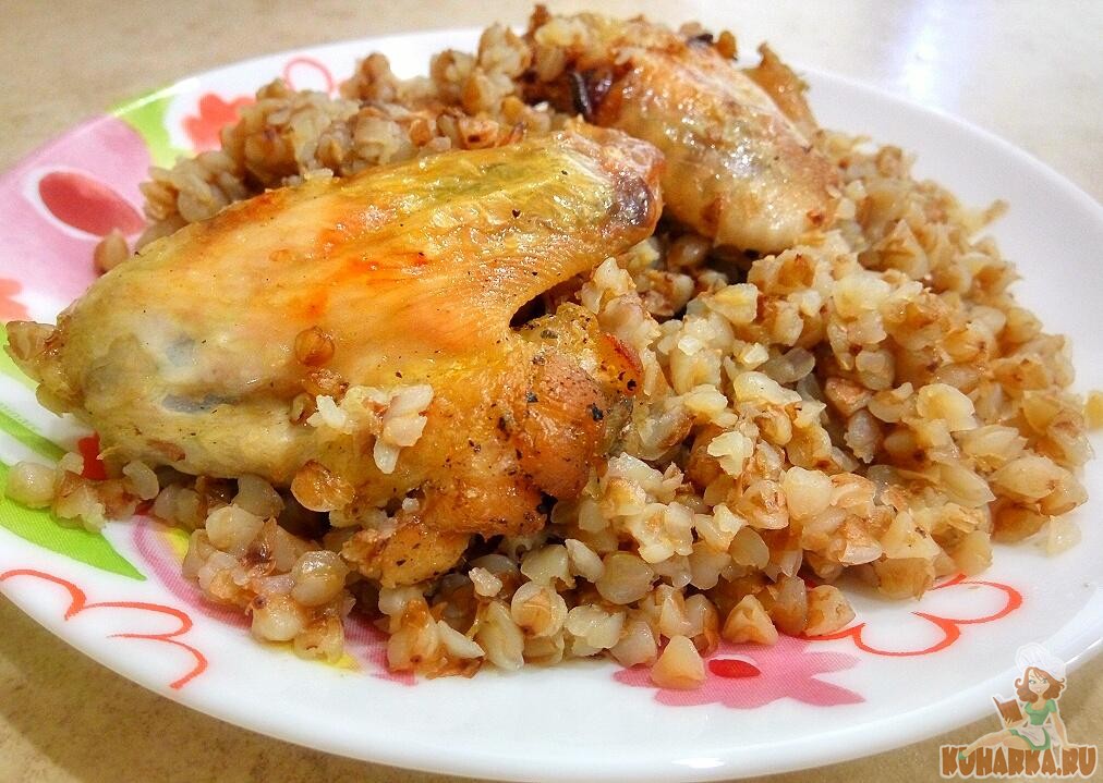 Гречка с курицей и грибами в горшочках пошаговый рецепт
