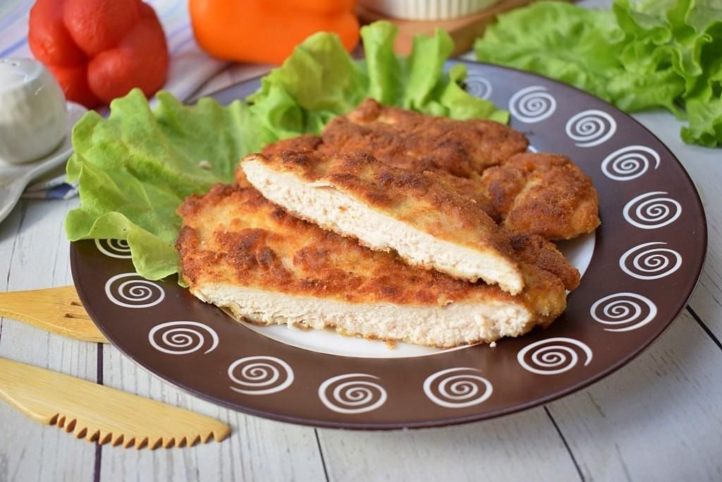 Шницель из курицы по-столичному - рецепт с фото