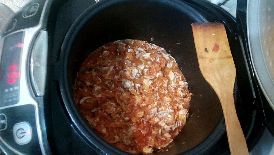 Гречка с баклажанами