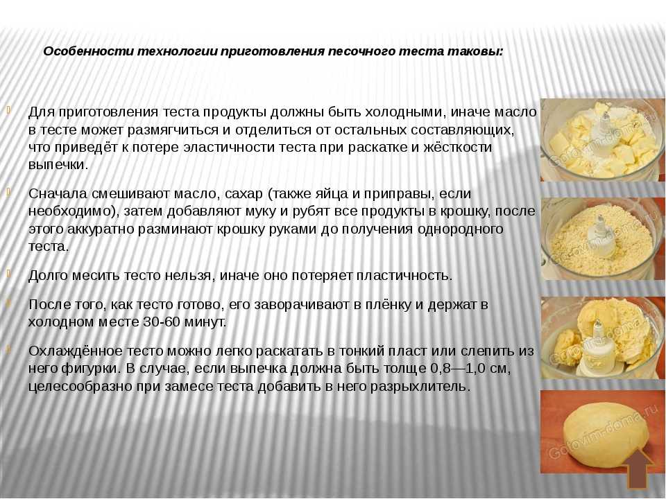 Песочное тесто для пирогов, тортов, печенья и корзиночек разными способами