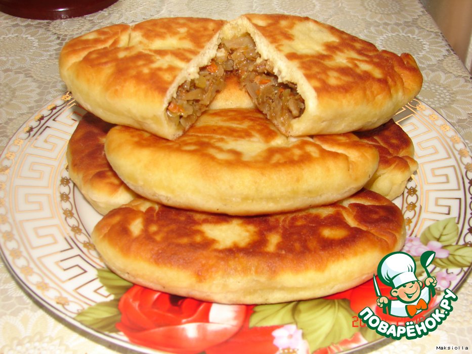 Пирожки с капустой жареные на сковороде: рецепт приготовления