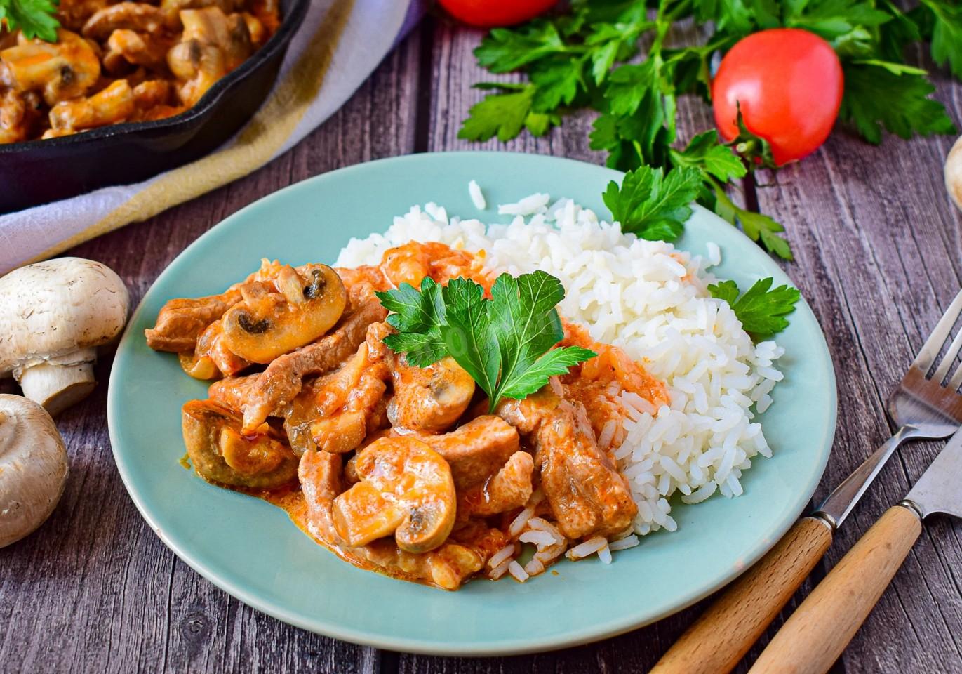 Рецепт риса с шампиньонами и рубленой курицей с пошаговыми фото — готовим самостоятельно гарниры быстро и просто