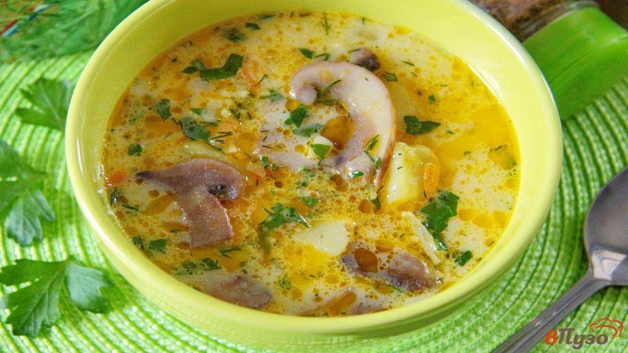 Сырный суп с плавленым сыром и курицей: 4 рецепта с фото